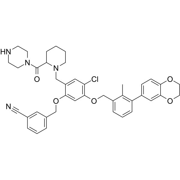 BMS-1166-N-piperidin-CO-N-piperazin CAS-szám: 2447066-14-8
